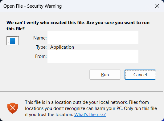 Disable **Security Warning** when run shared file in Windows | Steely ...